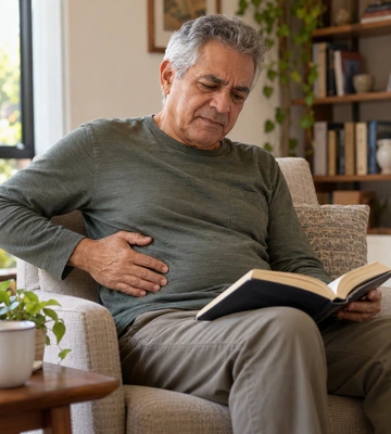 Adulto faz uma pausa na leitura por desconforto persistente em seu cotidiano
